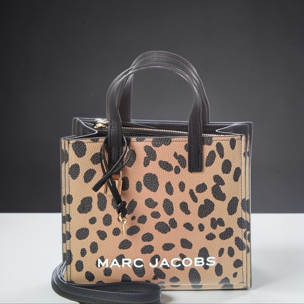 Marc Jacobs Mini Cheetah Bold Grind Leather Tote